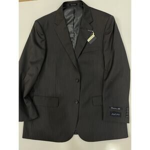 Joseph & Feiss Men’s Executive Fit Wool Dark Gray Two Button Blazer Size 42R 39W